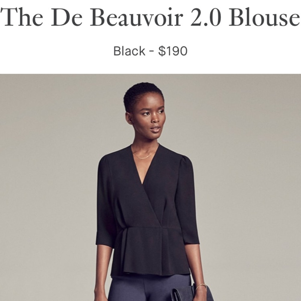 The De Beauvoir 2.0 Blouse XL Black